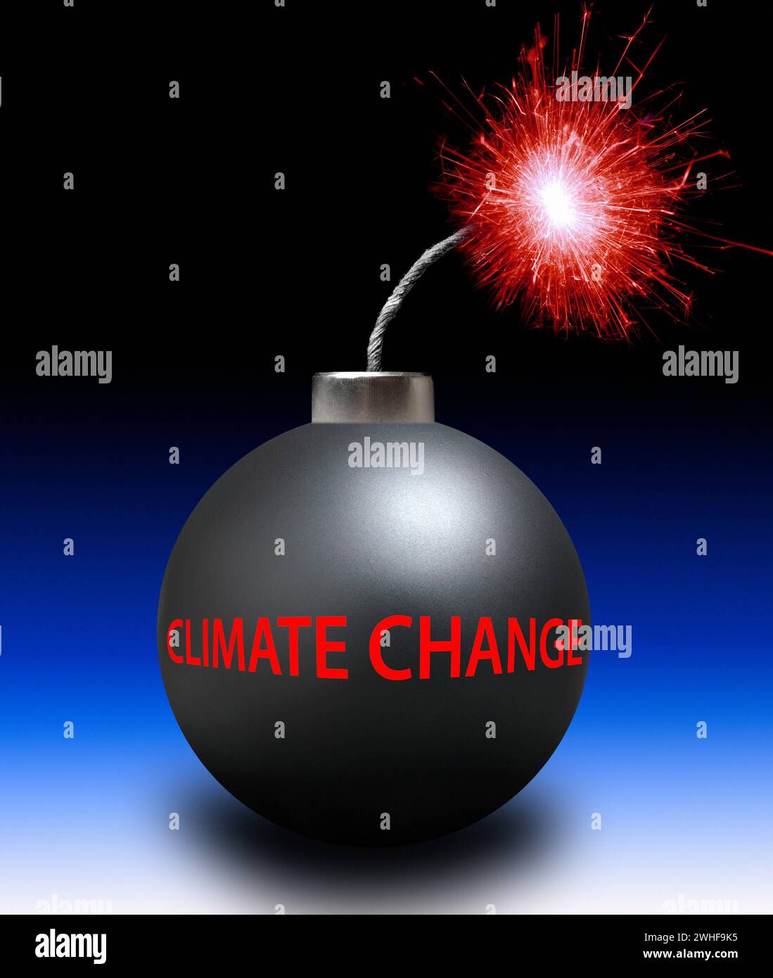 Klimakrise, konzeptionelle Illustration Stockfoto