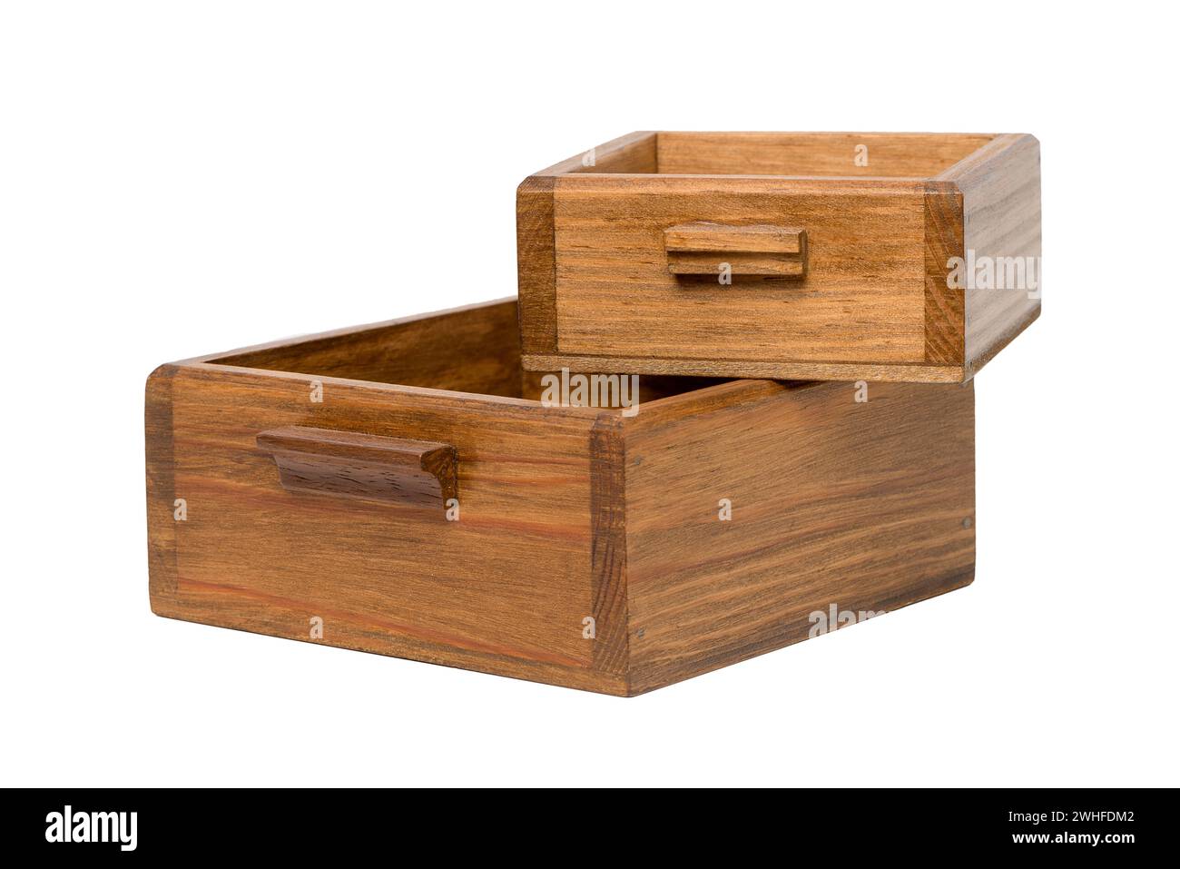 Kleine Holzkisten Stockfoto