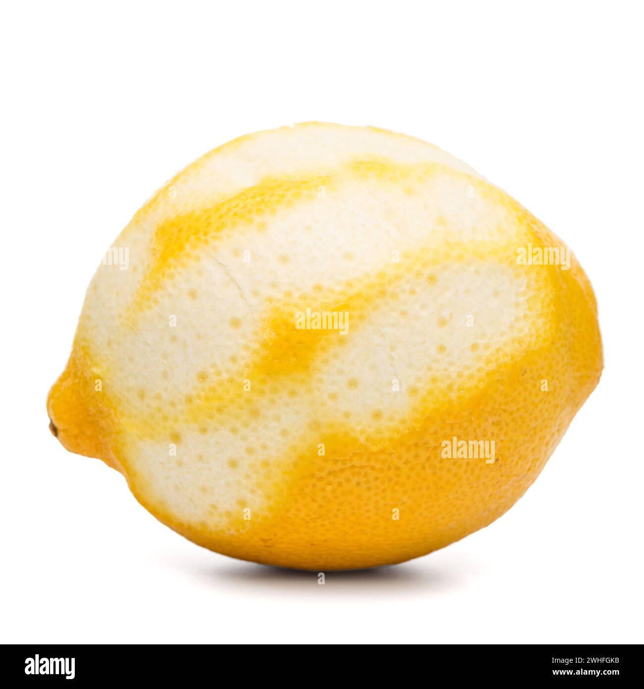 Geschälte Zitronenfrüchte Stockfoto