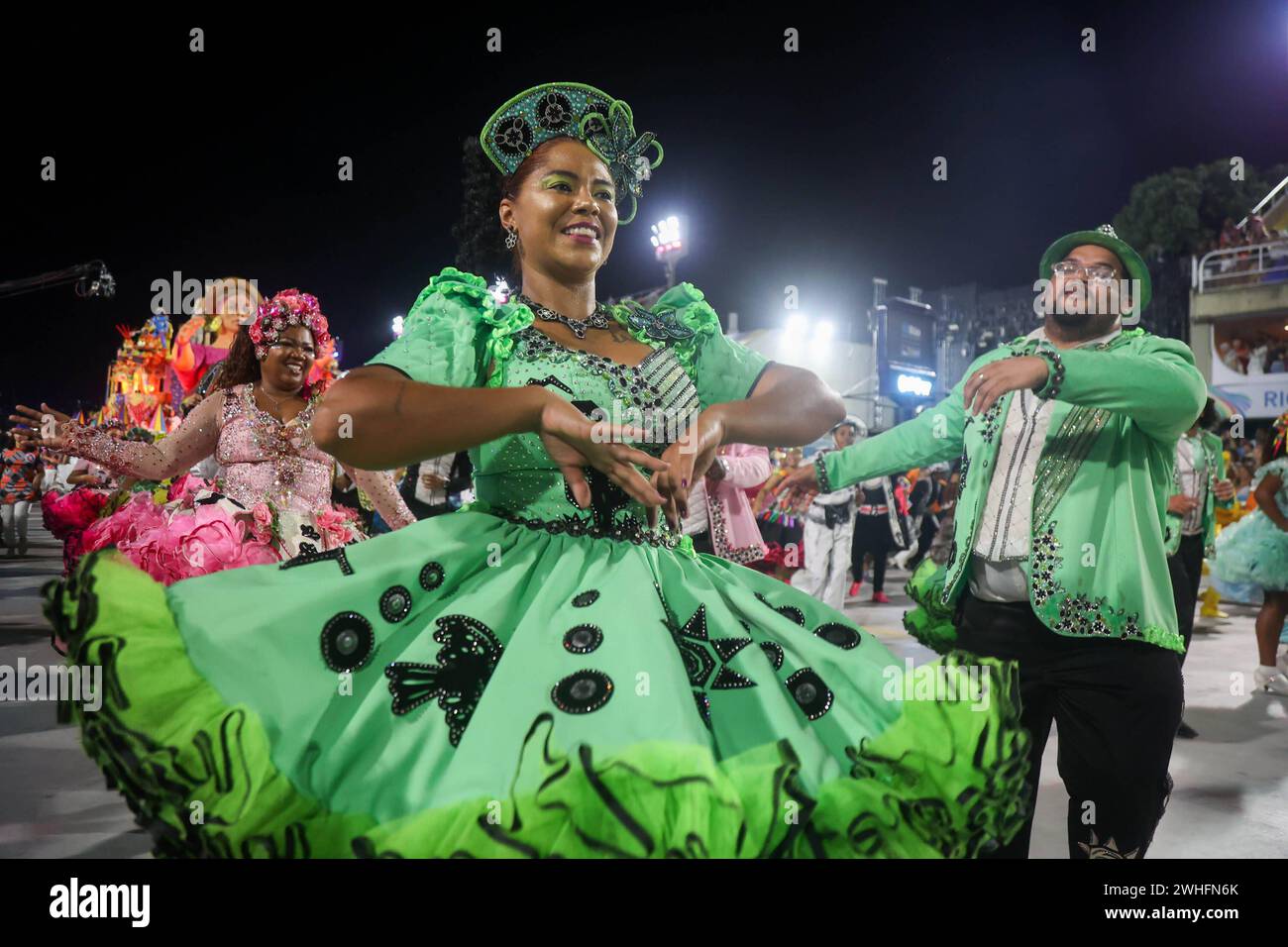 DESFILES SERIE OURO DO CARNAVAL DO RIO DE JANEIRO RJ, 10/2023 - Karneval /Rio de Janeiro Gold Series Schools Parade - Inocentes de Belford Roxo ist die vierte Schule, die in den frühen Morgenstunden dieses Samstag in der Gold Series Parade, Sambodromo da Sapucai, in Rio von Janiero 10. IMAGO / Erbs Jr Rio de Janeiro Brasilien Copyright: XErbsxJrx Stockfoto