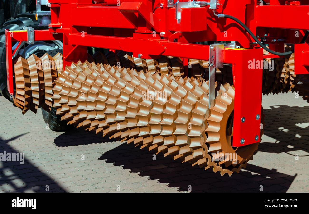 Landwirtschaftliche Geräte für die Erzeugung landwirtschaftlicher Kulturen Stockfoto
