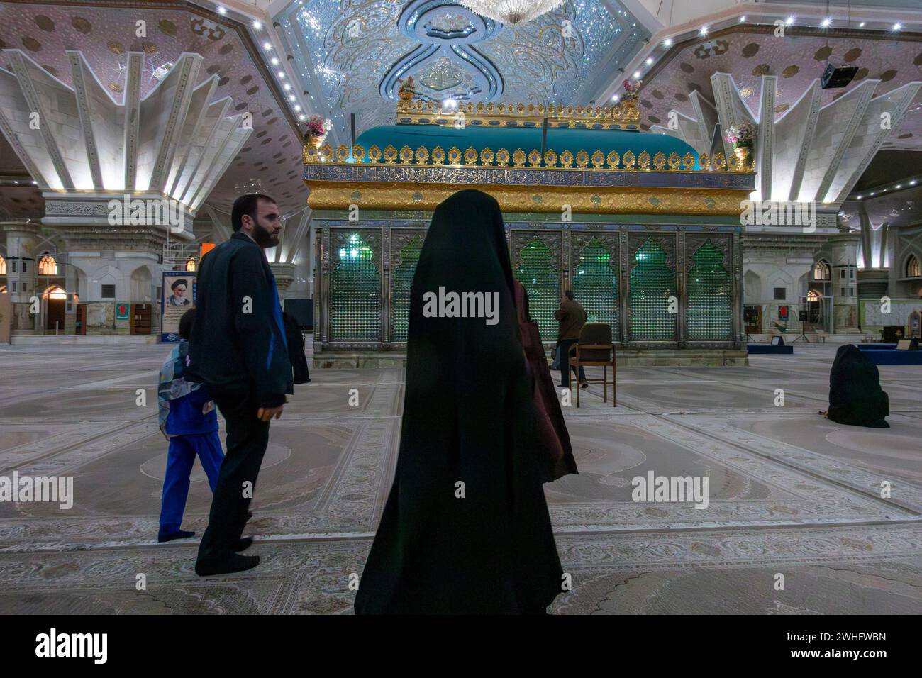 Grab von Ruhollah Khomeini, Behesht-e Zahra, Teheran, Iran Stockfoto