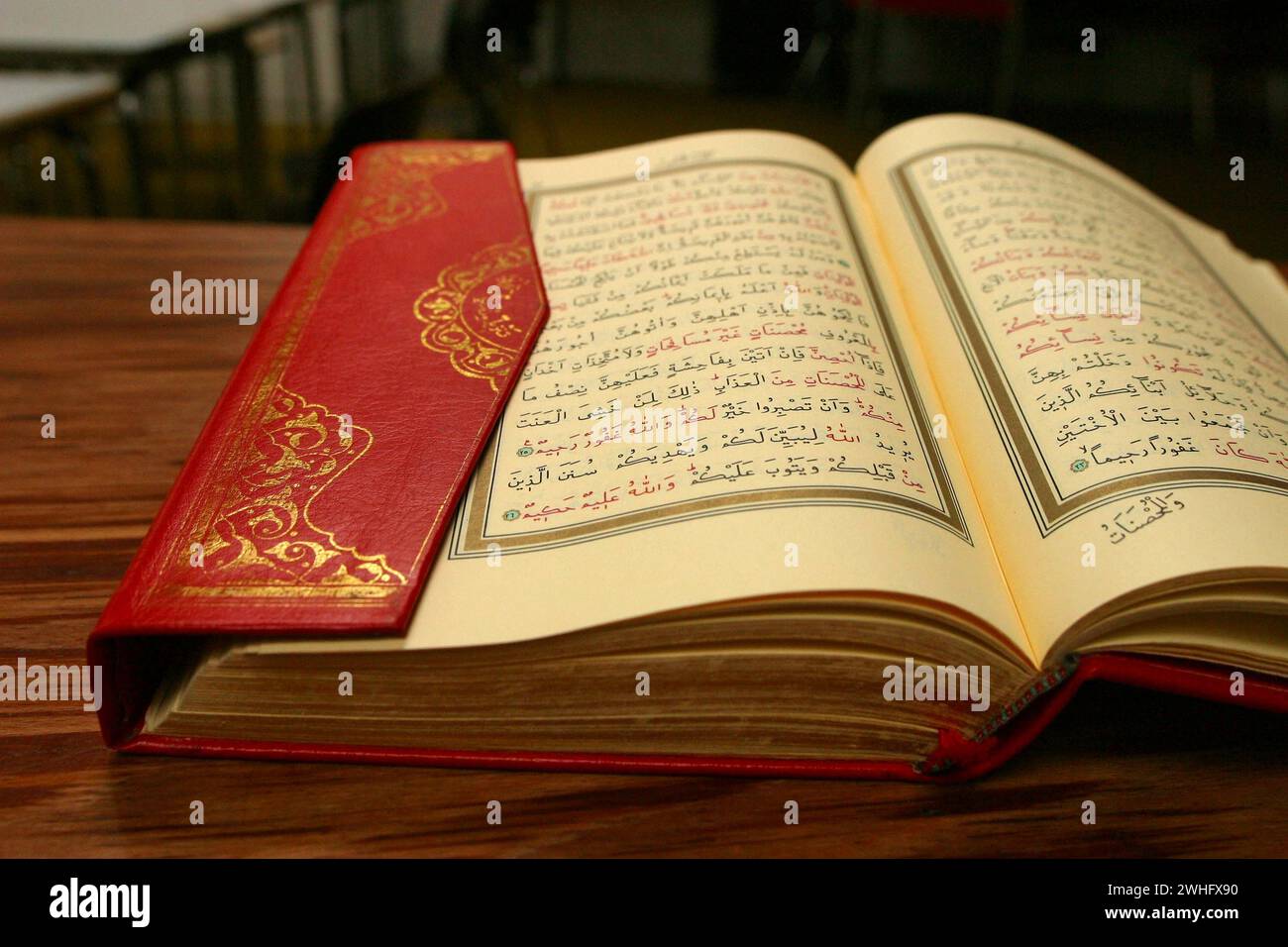 Koran offen Stockfoto