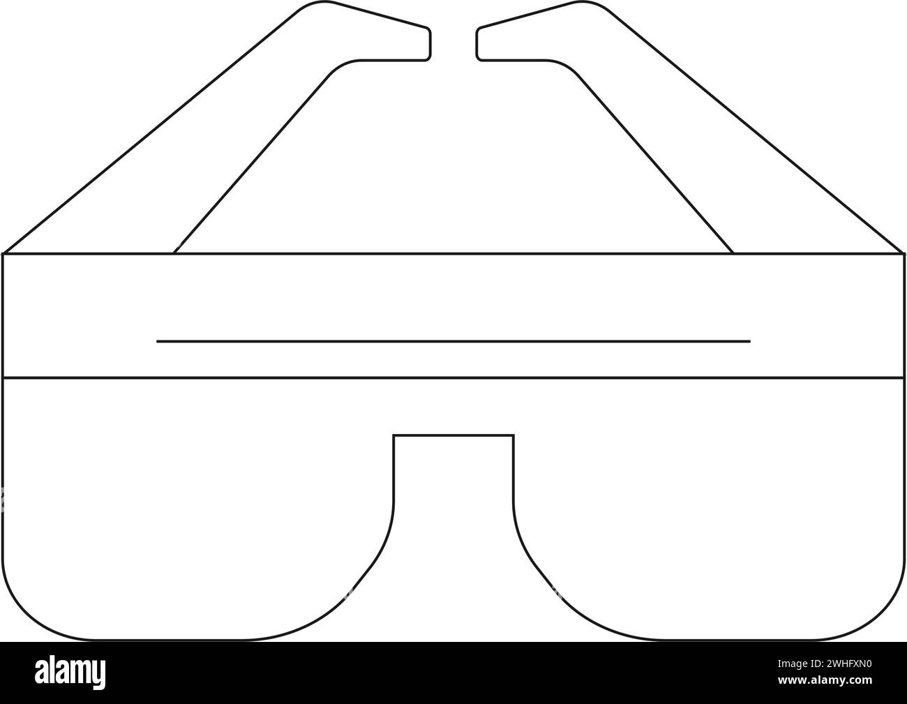 VR Brille Icon Vektor Illustration Design Stock Vektor