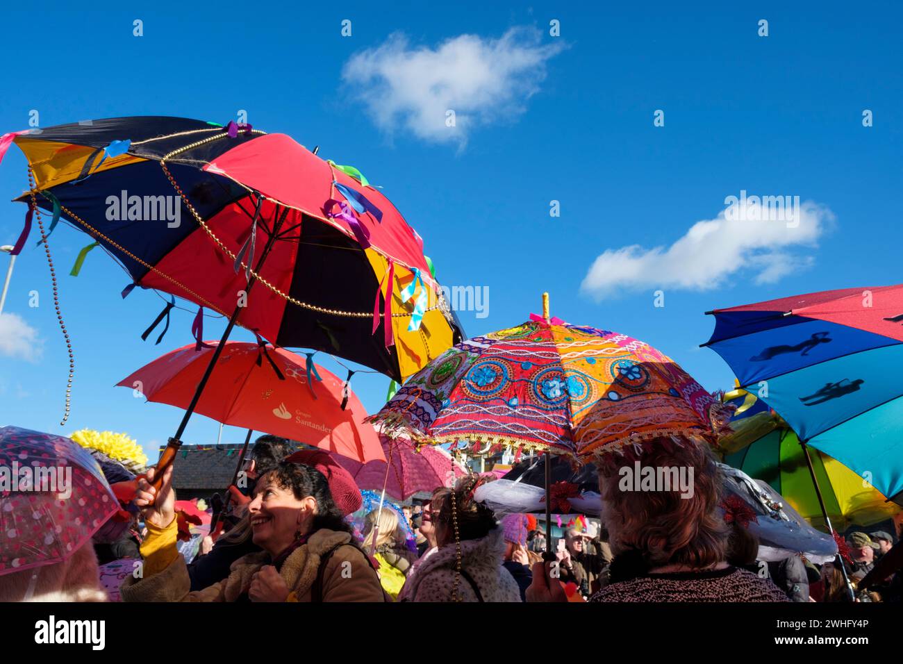 Mardi Gras Parade, Fat Tuesday, Hastings, East Sussex, Großbritannien Stockfoto