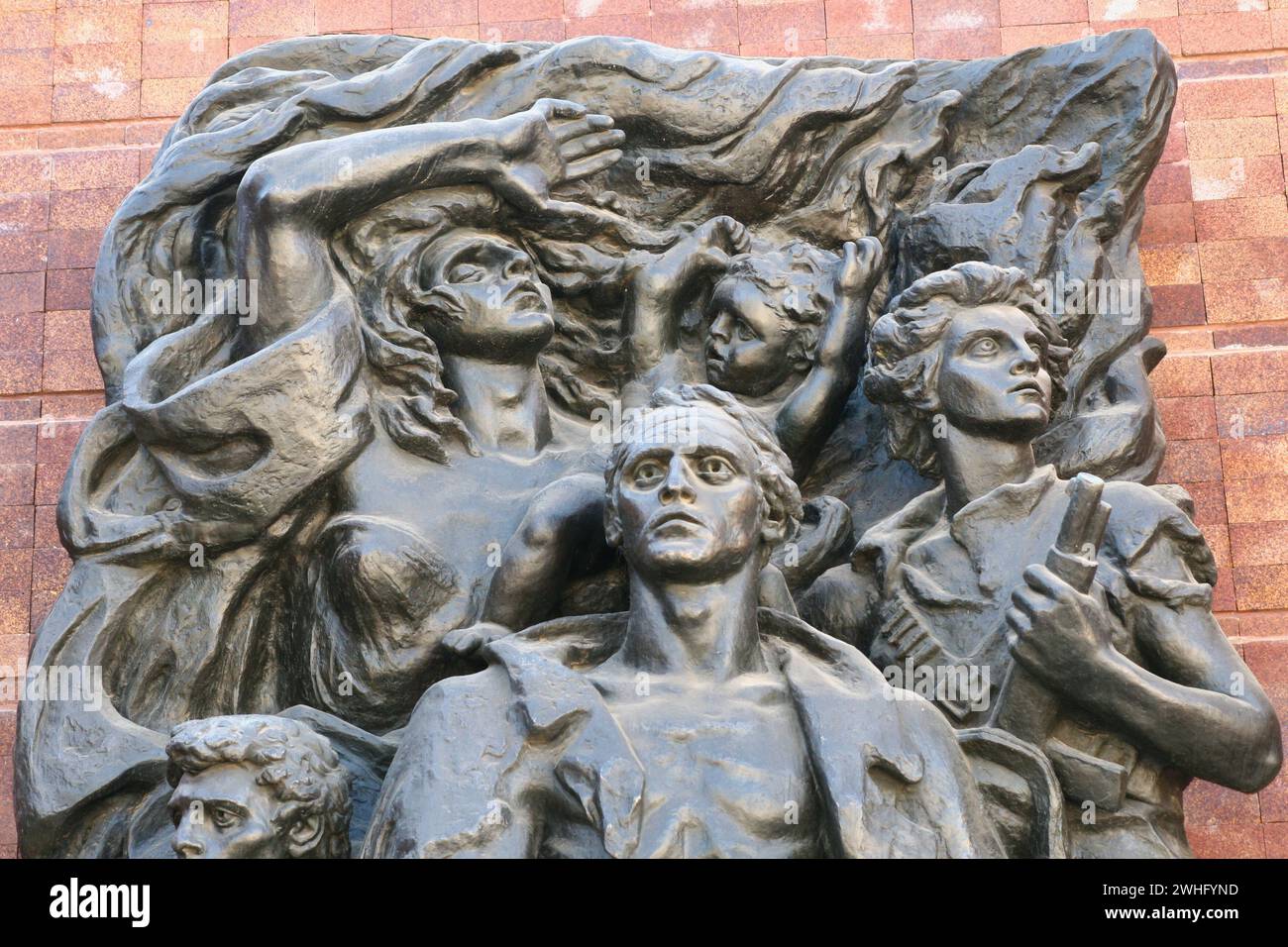 Kunstwerke auf dem Gelände von Yad Vashem in Jerusalem. Nathan Rapoport Stockfoto