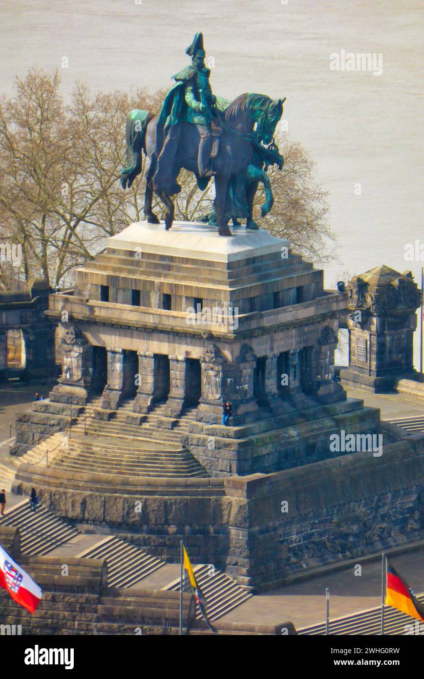 Deutsche Ecke Koblenz Stockfoto