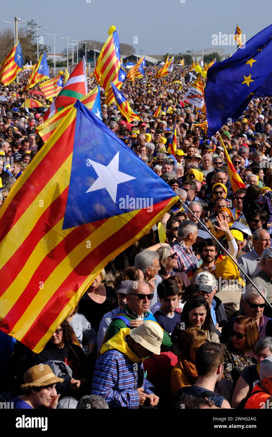 Treffen Sie die unabhängige carles Puigdelmont perpignan catalogne Stockfoto