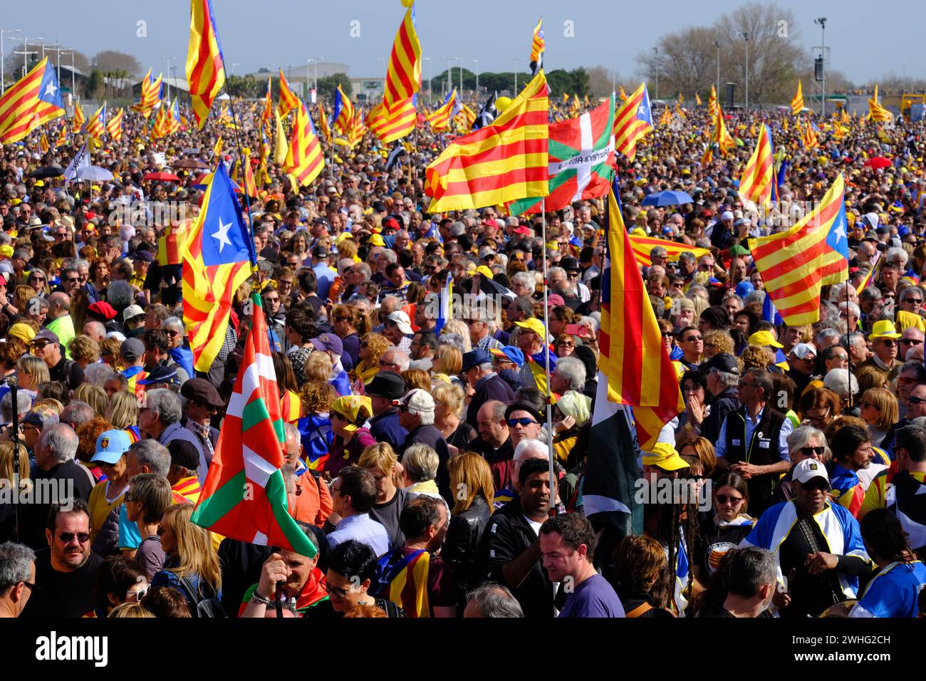 Treffen Sie die unabhängige carles Puigdelmont perpignan catalogne Stockfoto