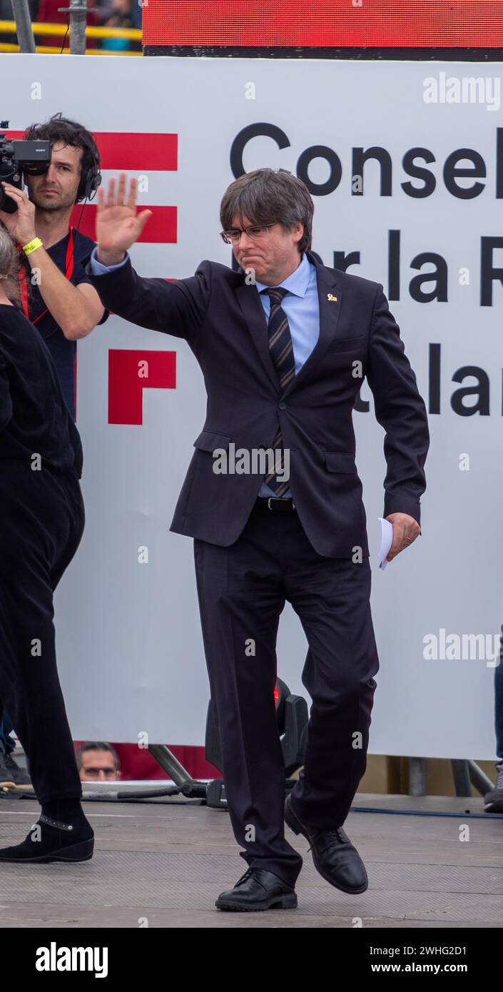 Treffen Sie die unabhängige carles Puigdelmont perpignan catalogne Stockfoto