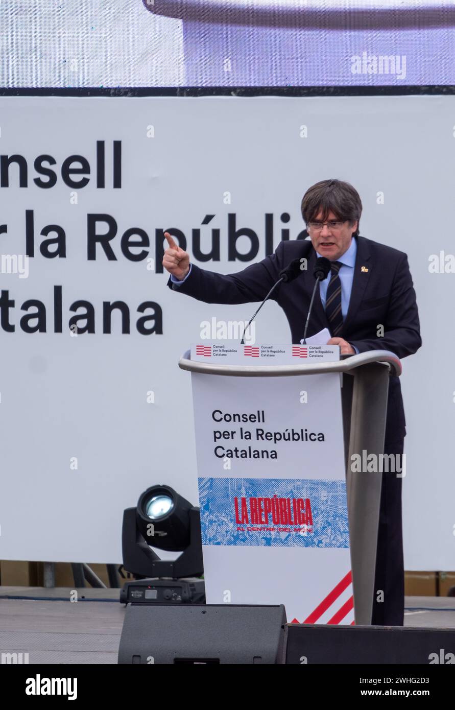 Treffen Sie die unabhängige carles Puigdelmont perpignan catalogne Stockfoto