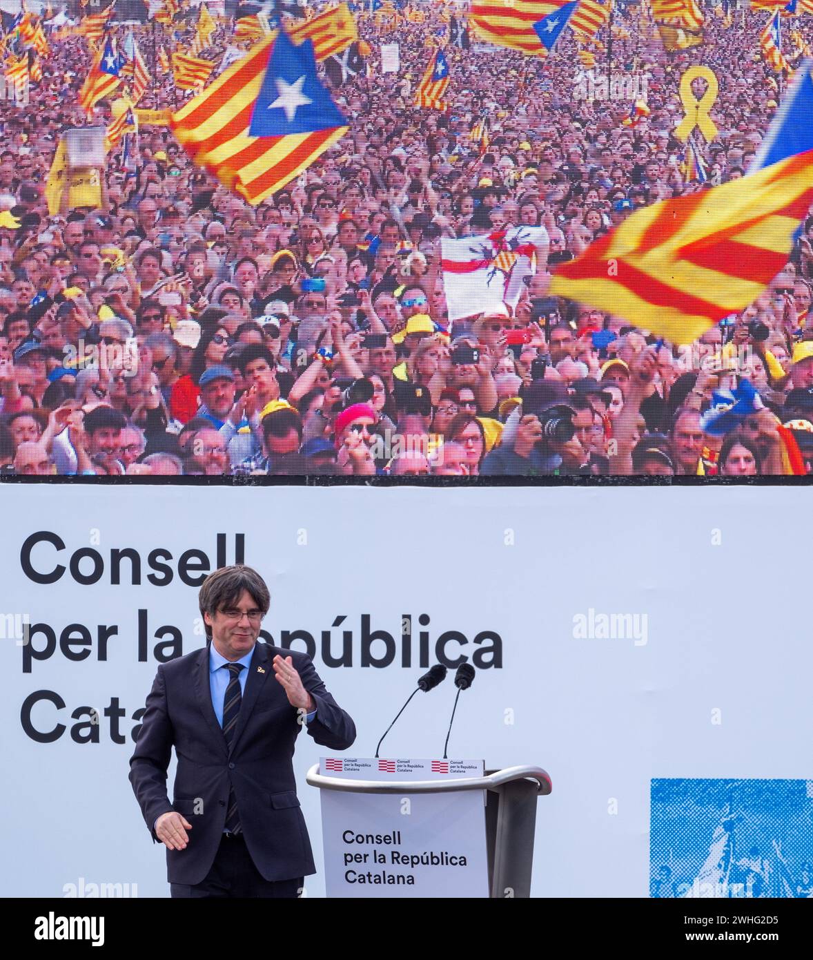 Treffen unabhängiger Pouigdelmont Stockfoto