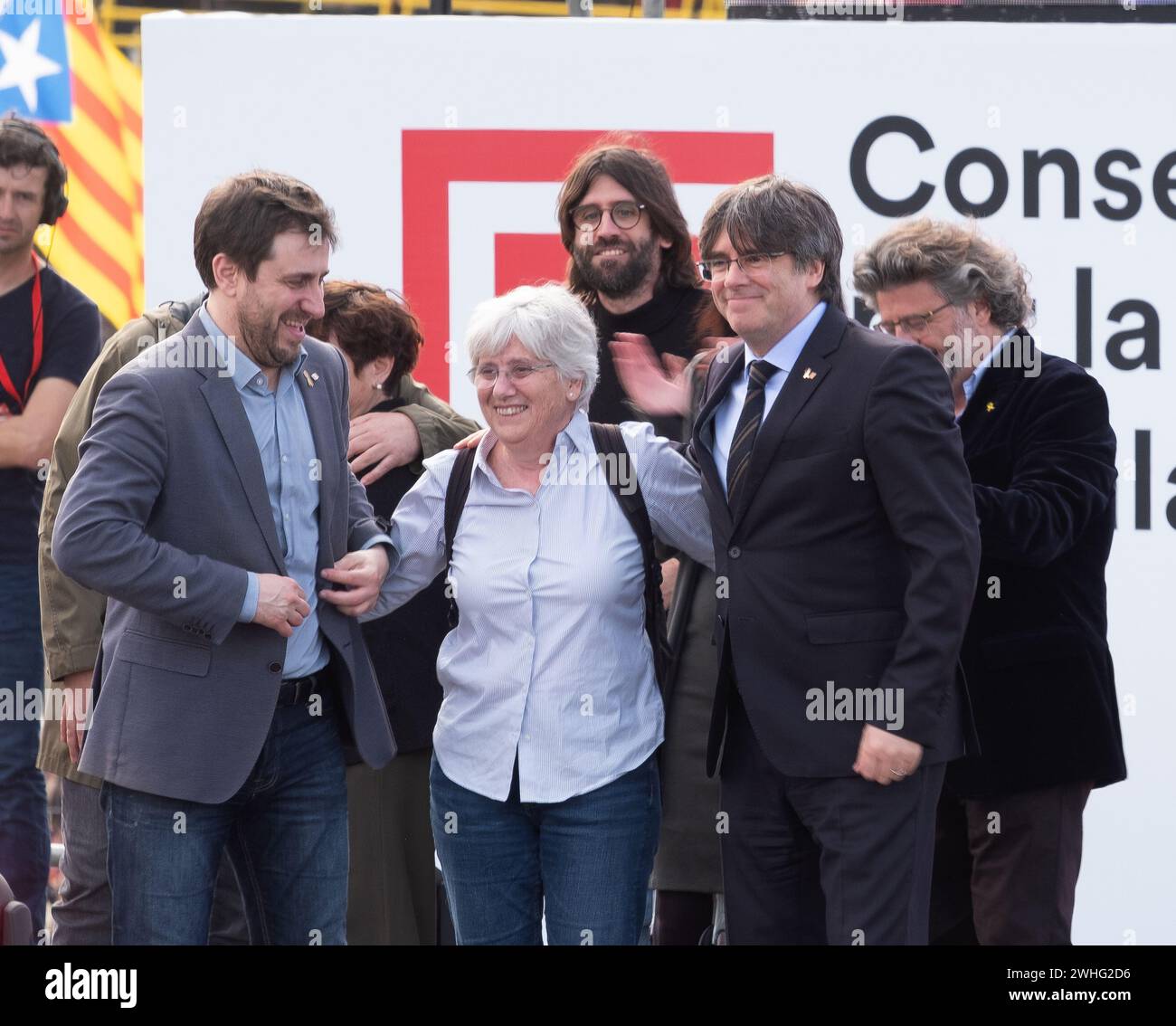 Treffen unabhängiger Pouigdelmont Stockfoto