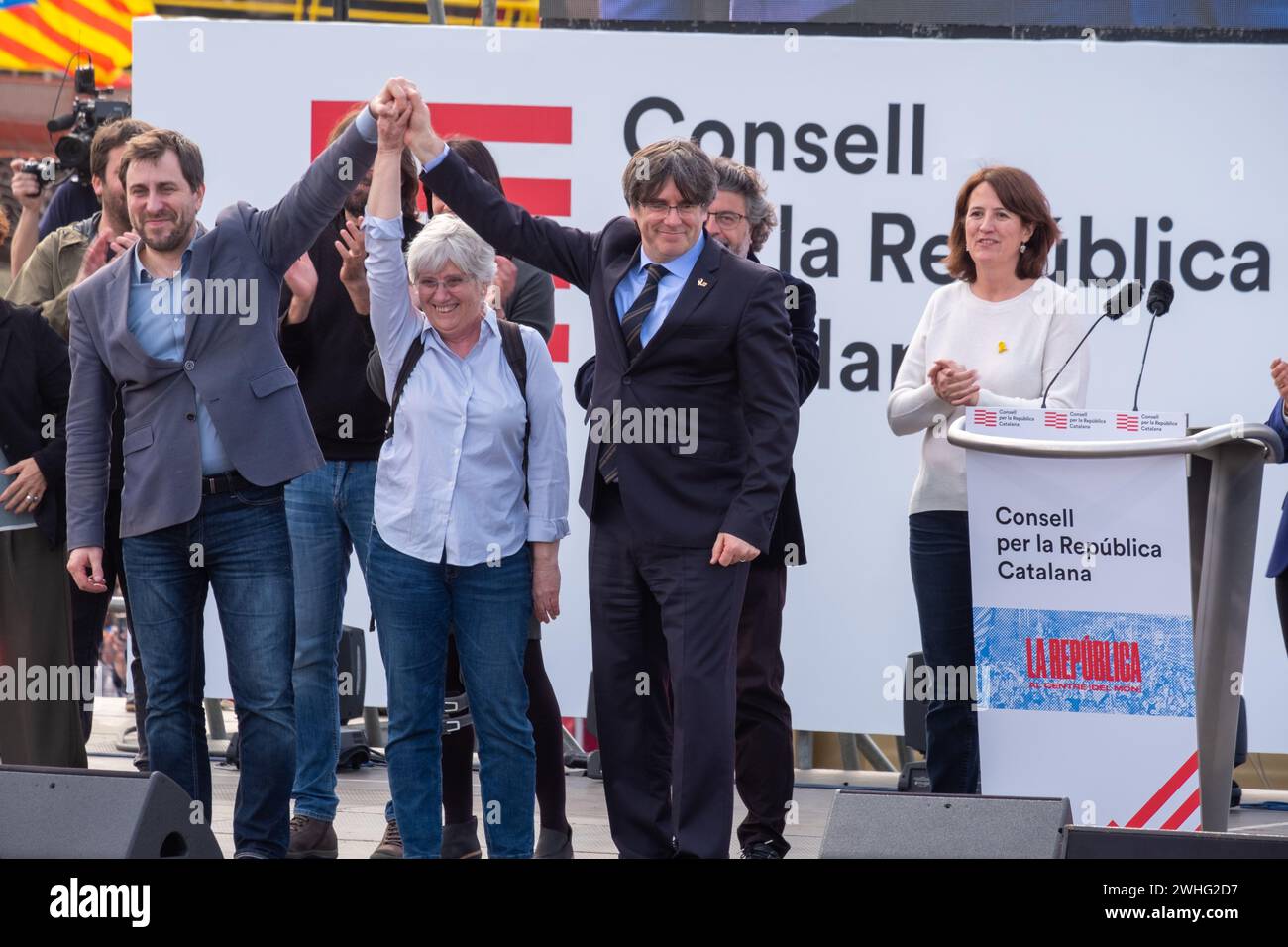 Treffen unabhängiger Pouigdelmont Stockfoto