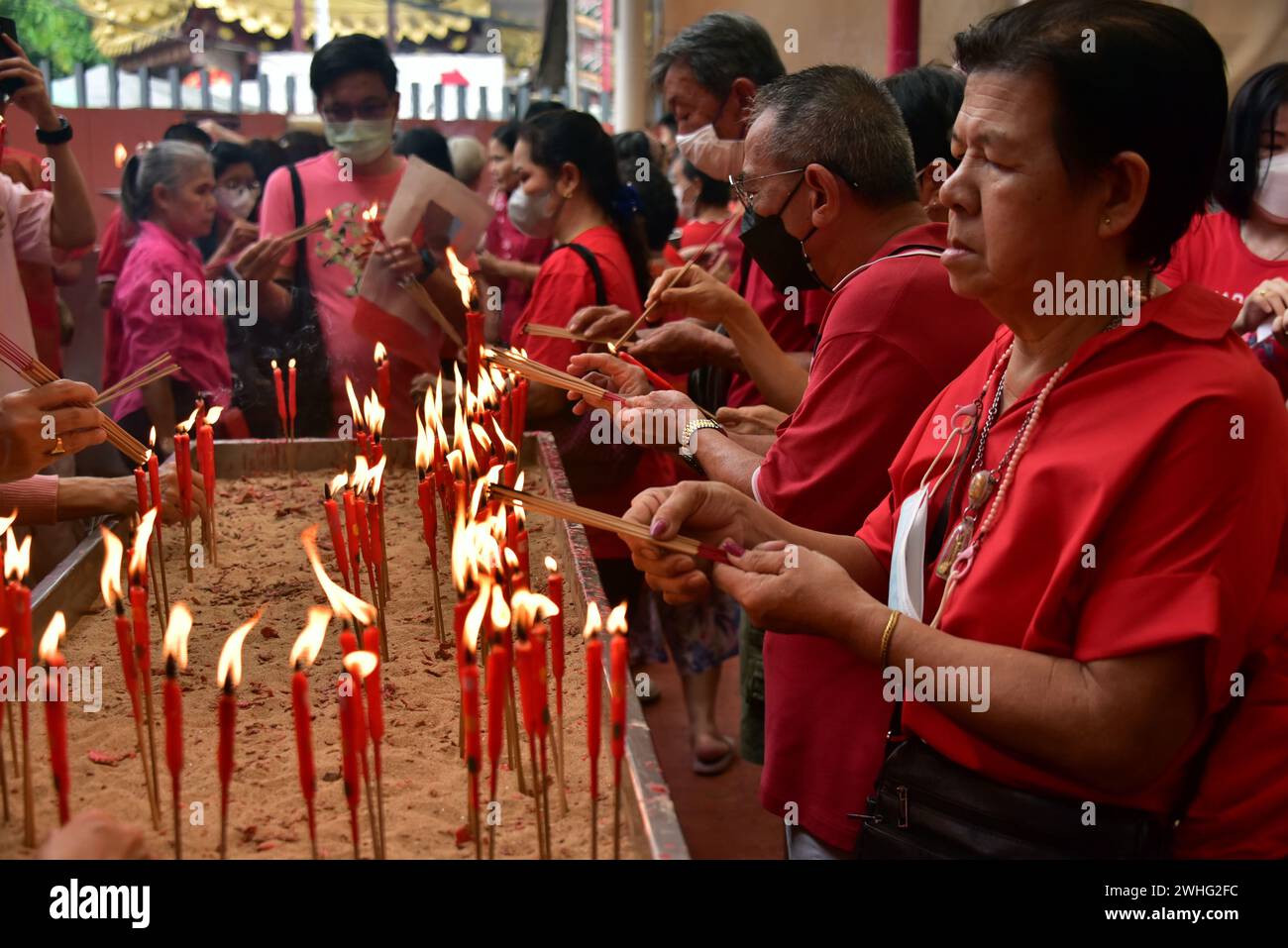  Chinesisches Neujahr 2024 in Chinatown, Bangkok, Thailand, Südostasien 