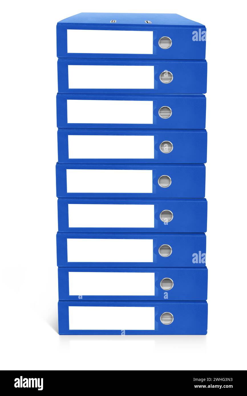 Heap von Dateien Stockfoto