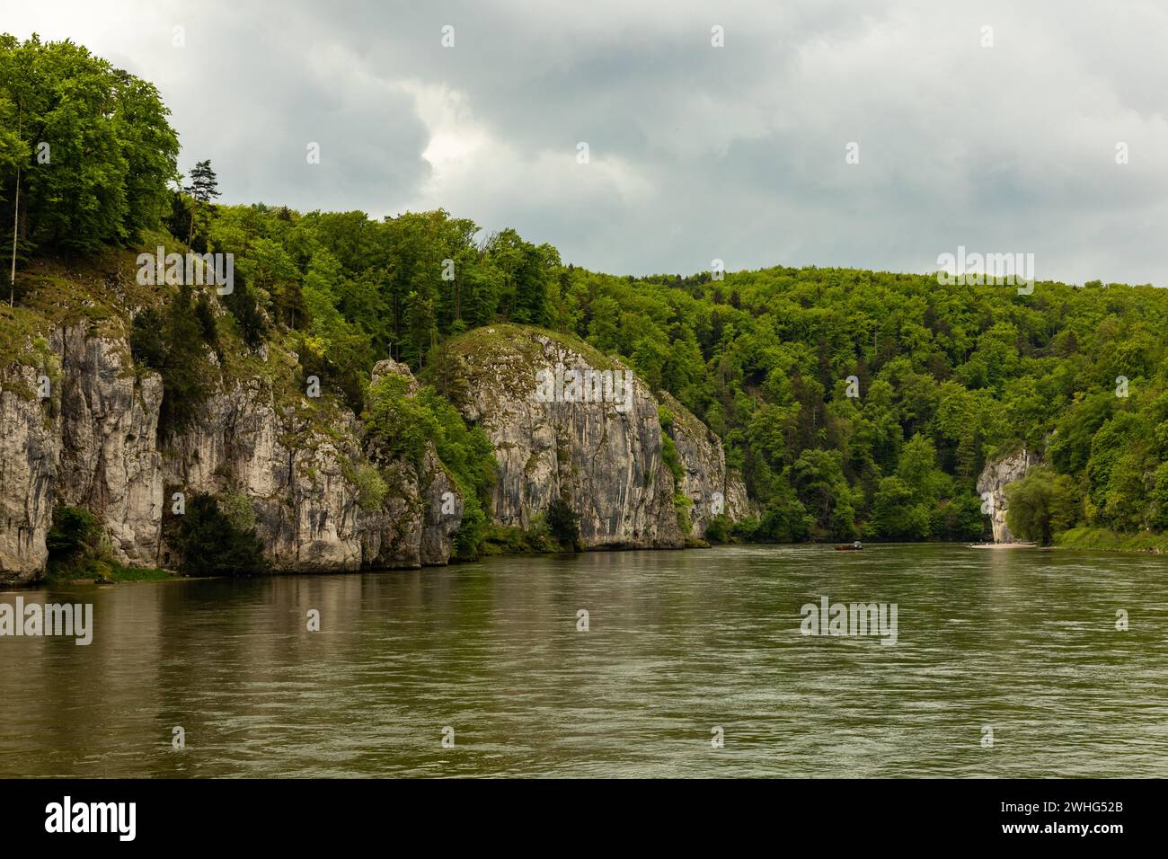 Donauschlucht bei Weltenburg Stockfoto