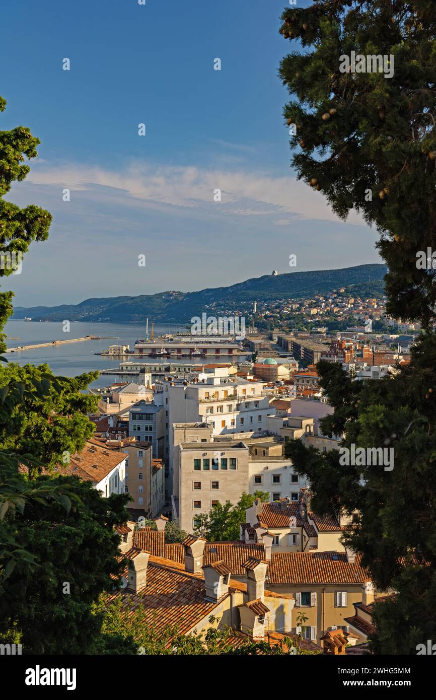 Blick über Triest Stockfoto