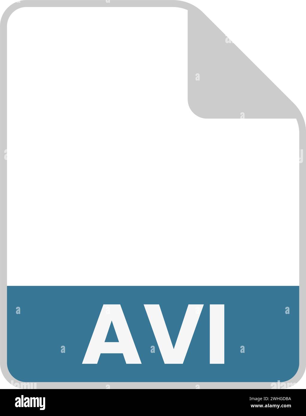 Einfache Symbole verschiedener Dateitypen Stock Vektor