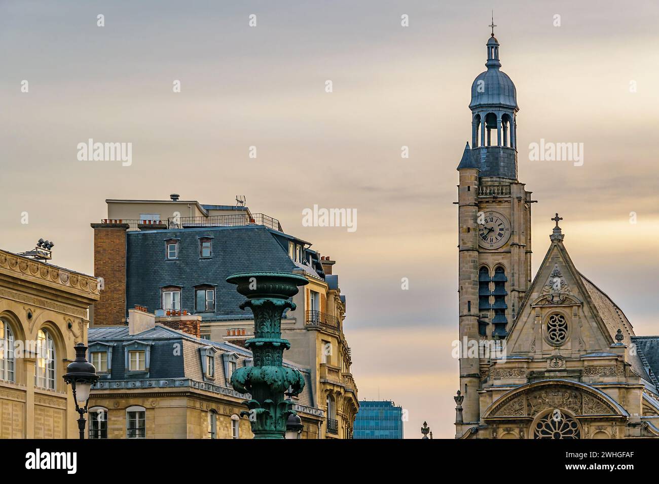 Kirche Saint-etienne du mont Stockfoto