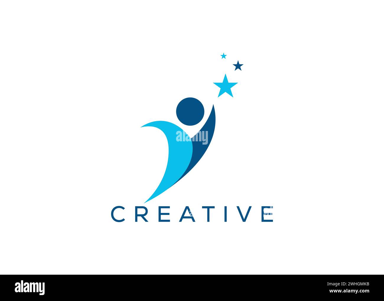 Minimalistische Success People Logo Design Vektorvorlage. Creative Business Growth People Logo Stock Vektor
