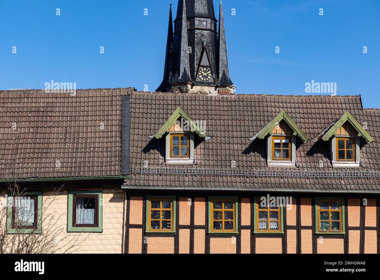 Impressionen aus Wernigerode im Harz Stockfoto
