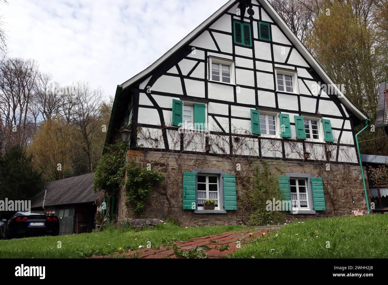 Heimatmuseum im LambertsmÃ¼hle am Wiembach Stockfoto