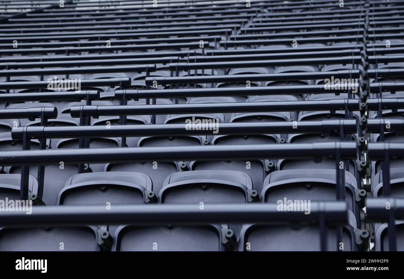 London, Großbritannien. Februar 2024. Sitzplätze im Tottenham Hotspur gegen Brighton & Hove Albion EPL Match im Tottenham Hotspur Stadium, London, UK am 10. Februar 2024. Quelle: Paul Marriott/Alamy Live News Stockfoto