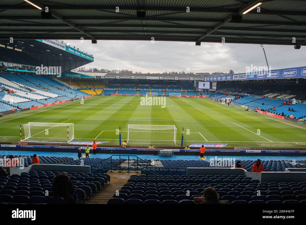 Allgemeine Ansicht der Elland Road während des Sky Bet Championship-Spiels zwischen Leeds United und Rotherham United in Elland Road, Leeds am Samstag, den 10. Februar 2024. (Foto: Mike Morese | MI News) Credit: MI News & Sport /Alamy Live News Stockfoto