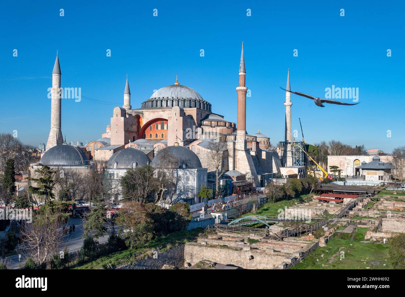 Heilige Hagia Sophia große Moschee (Ayasofya) in Istanbul, Türkei Stockfoto