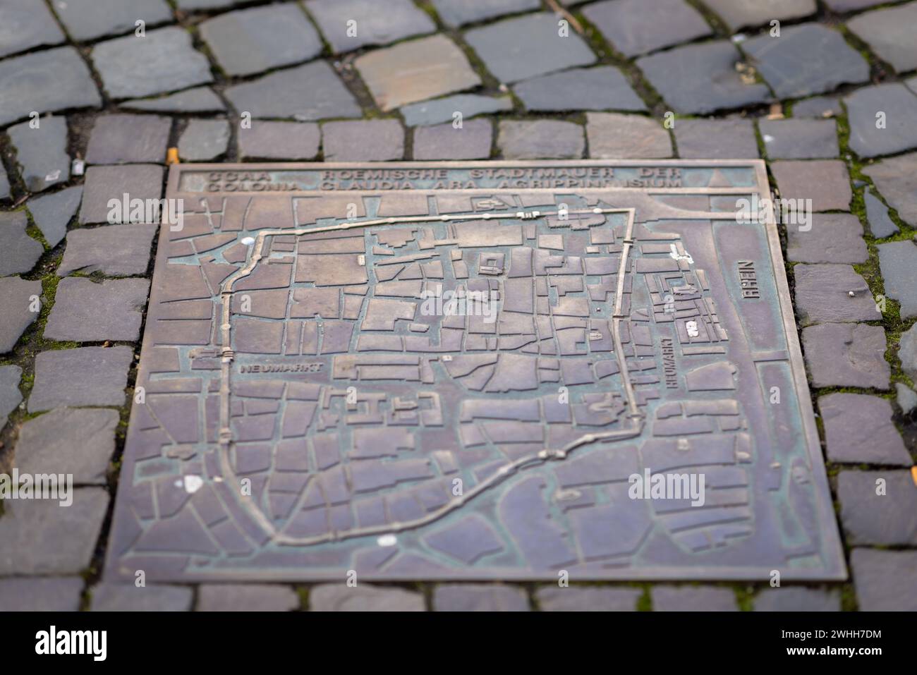 Historisches Detail in der Kölner Innenstadt Stockfoto