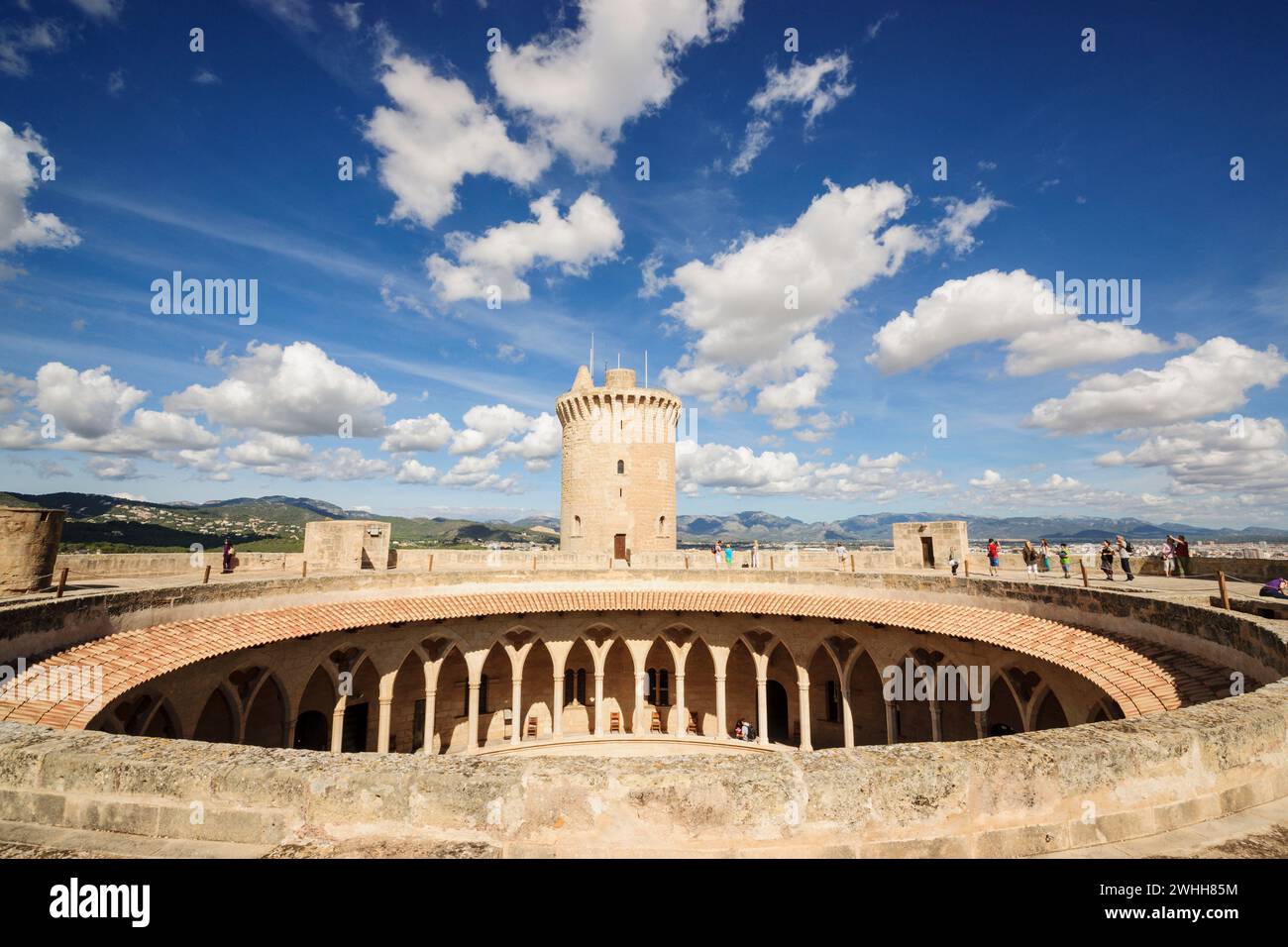 Castillo de Bellver Stockfoto