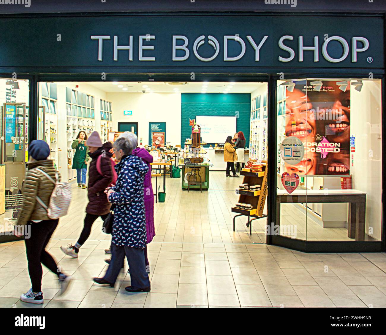 Glasgow, Schottland, Großbritannien. Februar 2024. Karosseriebau in der Verwaltung, da die Geschäfte im Zentrum von St. enoch geöffnet sind. Credit Gerard Ferry/Alamy Live News Stockfoto
