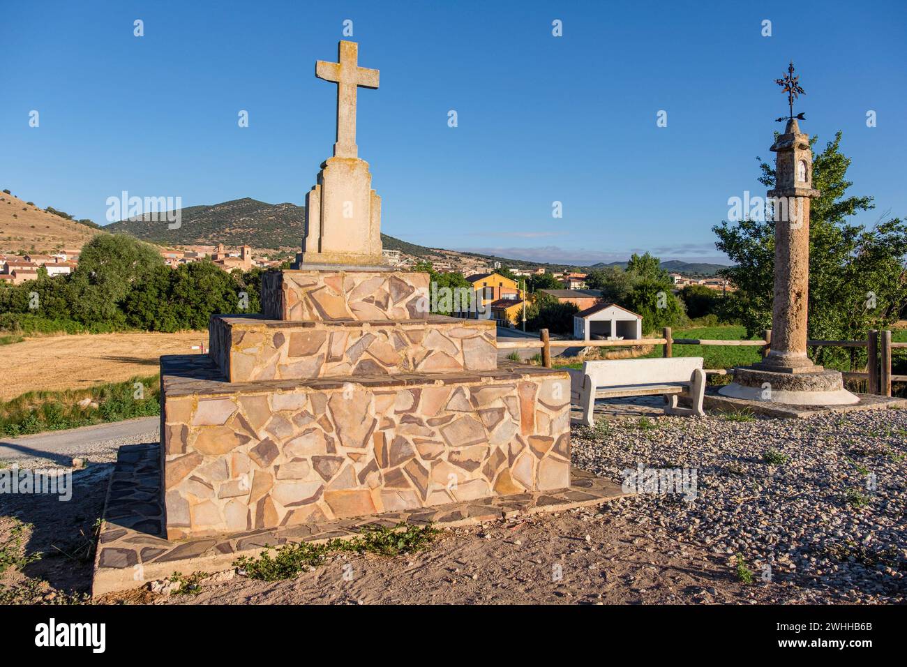 El Poyo del Cid municipio de Calamocha Stockfoto