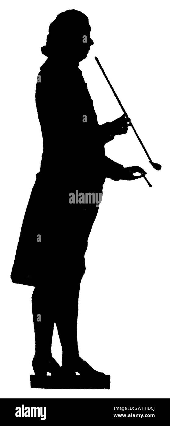 Johann Gottfried Herder (1744–1803), Dichter und Philosoph der Weimarer Klassik, Silhouette, („Bilderalben sammeln“, 1933), Johann Gottfried Herder (1744–1803), Dichter und Philosoph der Weimarer Klassik, Scherenschnitt, Johann Gottfried Herder (1744–1803), poète et philosophe du classicisme de Weimar, Silhouette Stockfoto