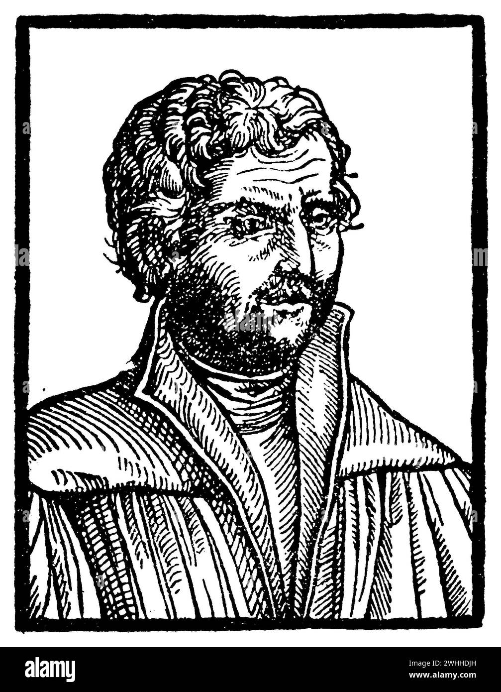 Johann Reuchlin (1455-1522), deutscher Humanist, (Religionsgeschichtliches Buch, 1923), Johannes Reuchlin (1455–1522), deutscher Philosoph und Humanist, Johannes Reuchlin (1455–1522), humaniste allemand Stockfoto