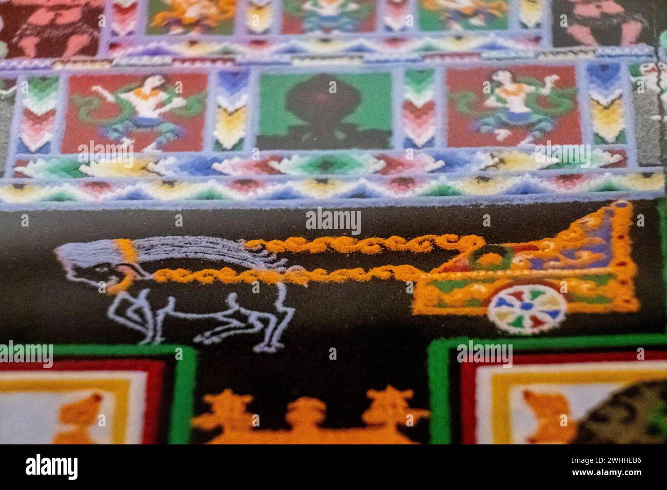 Gezogener Wagen für Schweine Stockfoto