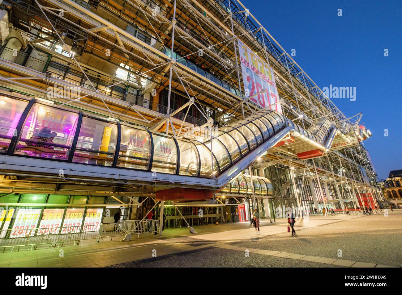 Centro Nacional de Arte y Cultura Georges Pompidou Stockfoto