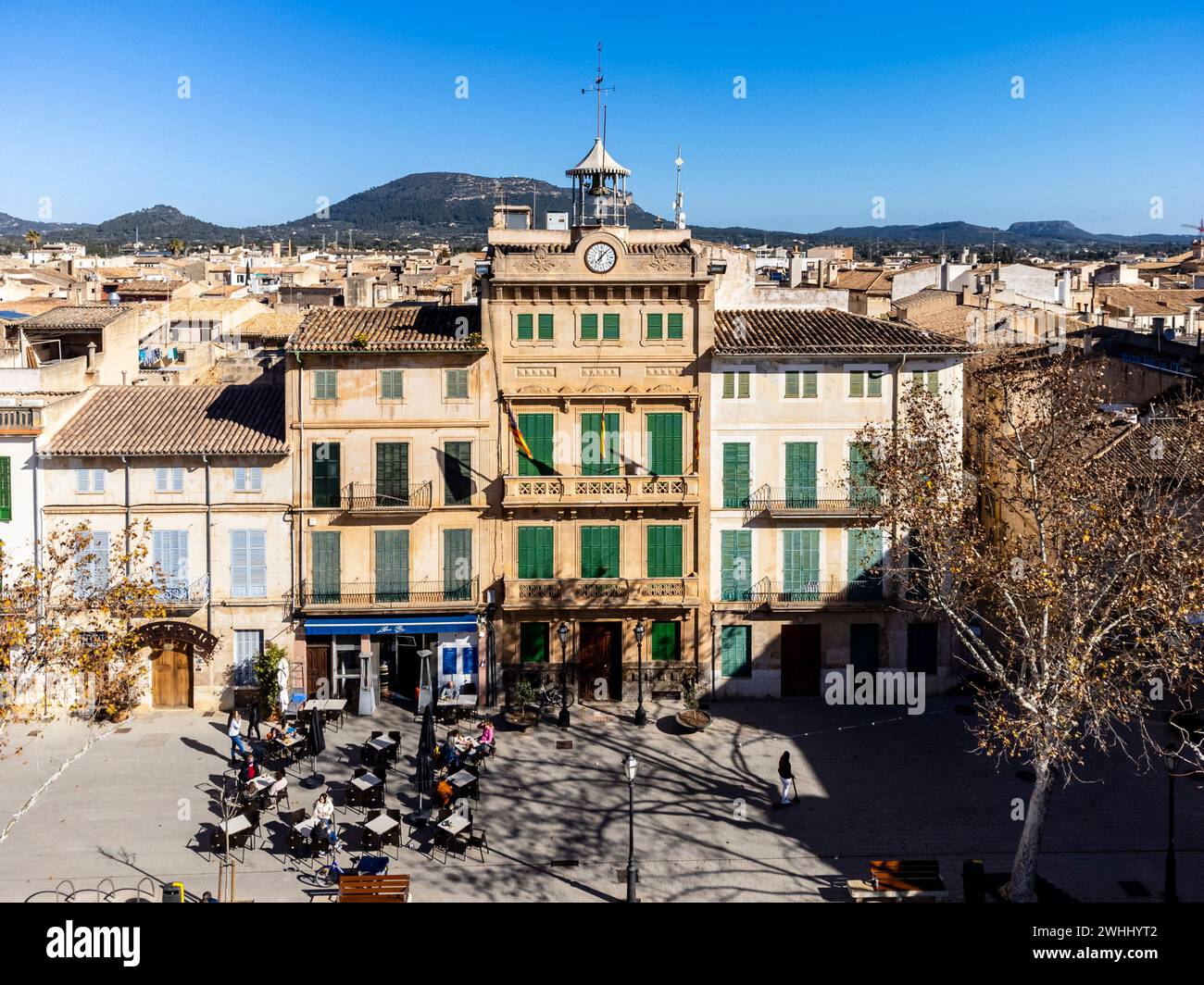 Herrensitze und Rathaus Stockfoto