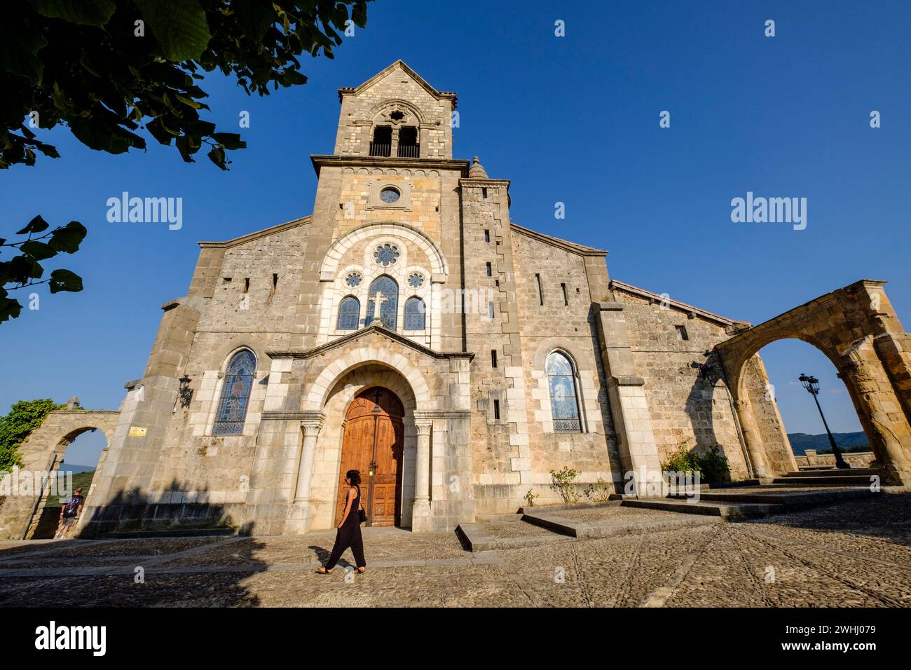 Pfarrkirche San Vicente MÃ¡rtir und San SebastiÃ¡n Stockfoto