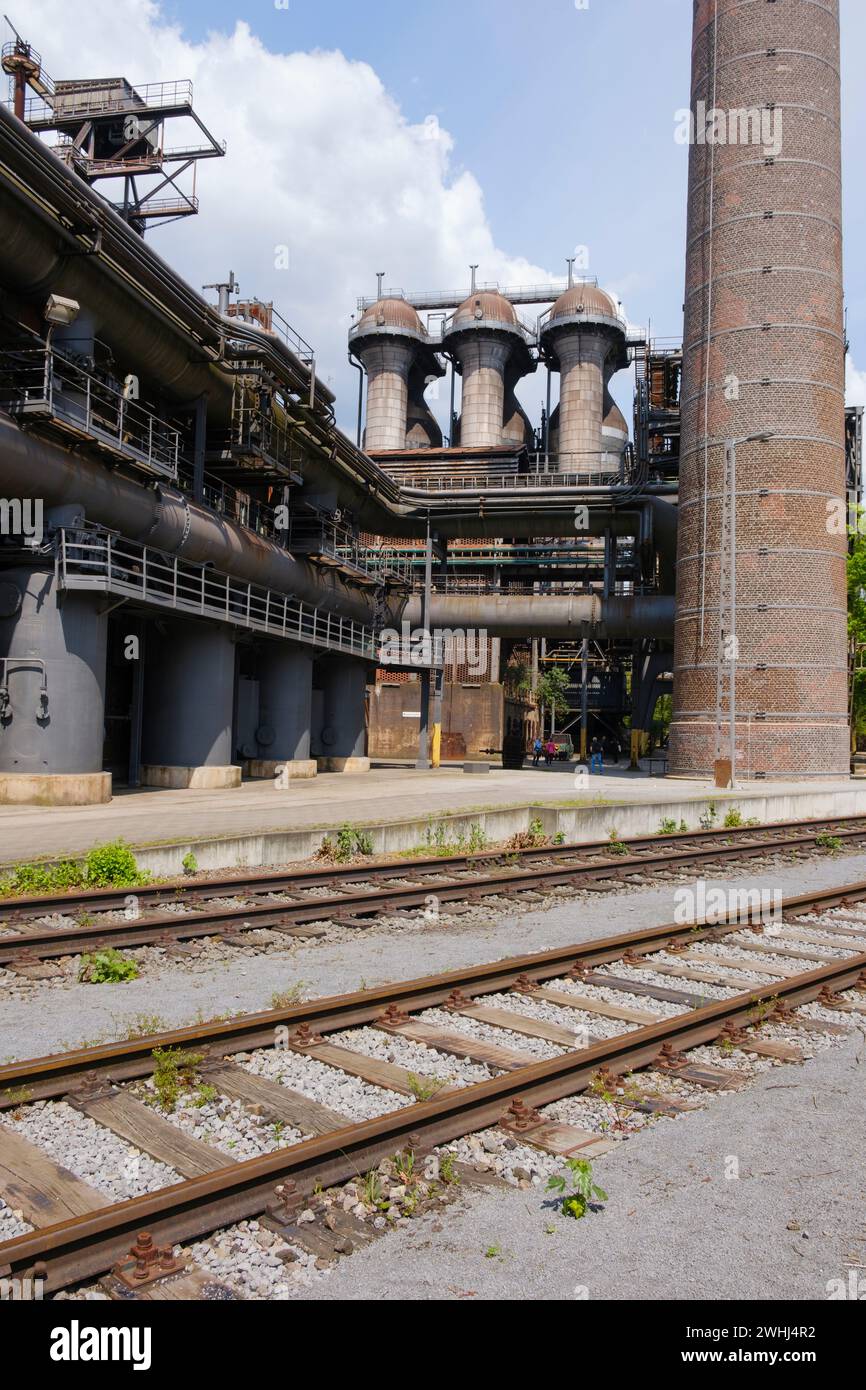 Ehemaliges Stahlwerk Duisburg Nord Stockfoto