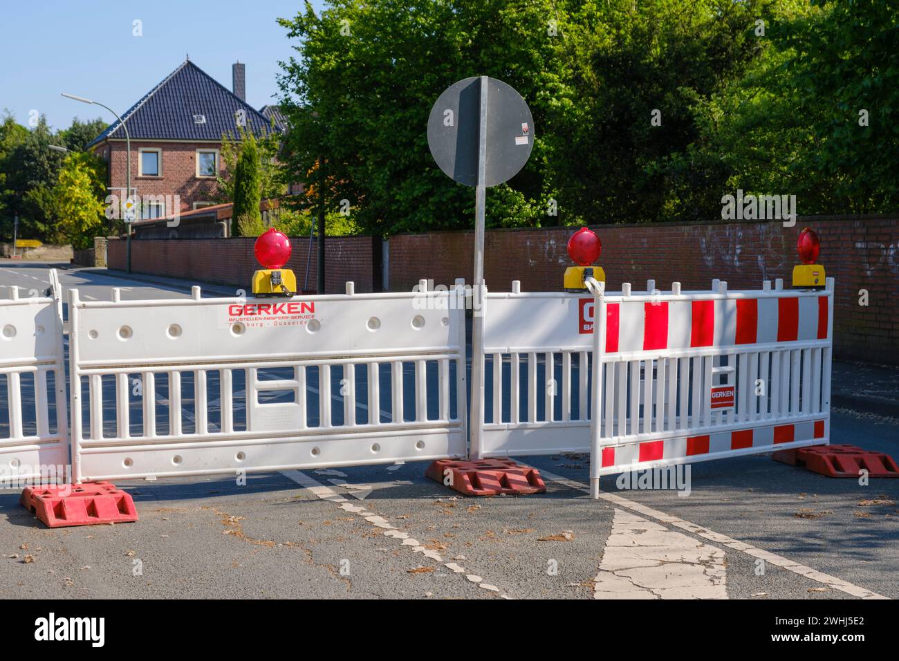 Barrier Straße Stockfoto