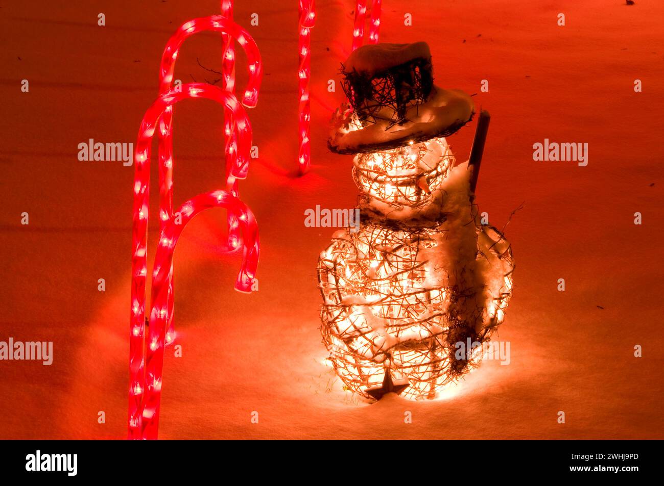 Christmas Lights, Keizer Wunder von Weihnachten Beleuchtung Display Keizer, Oregon Stockfoto