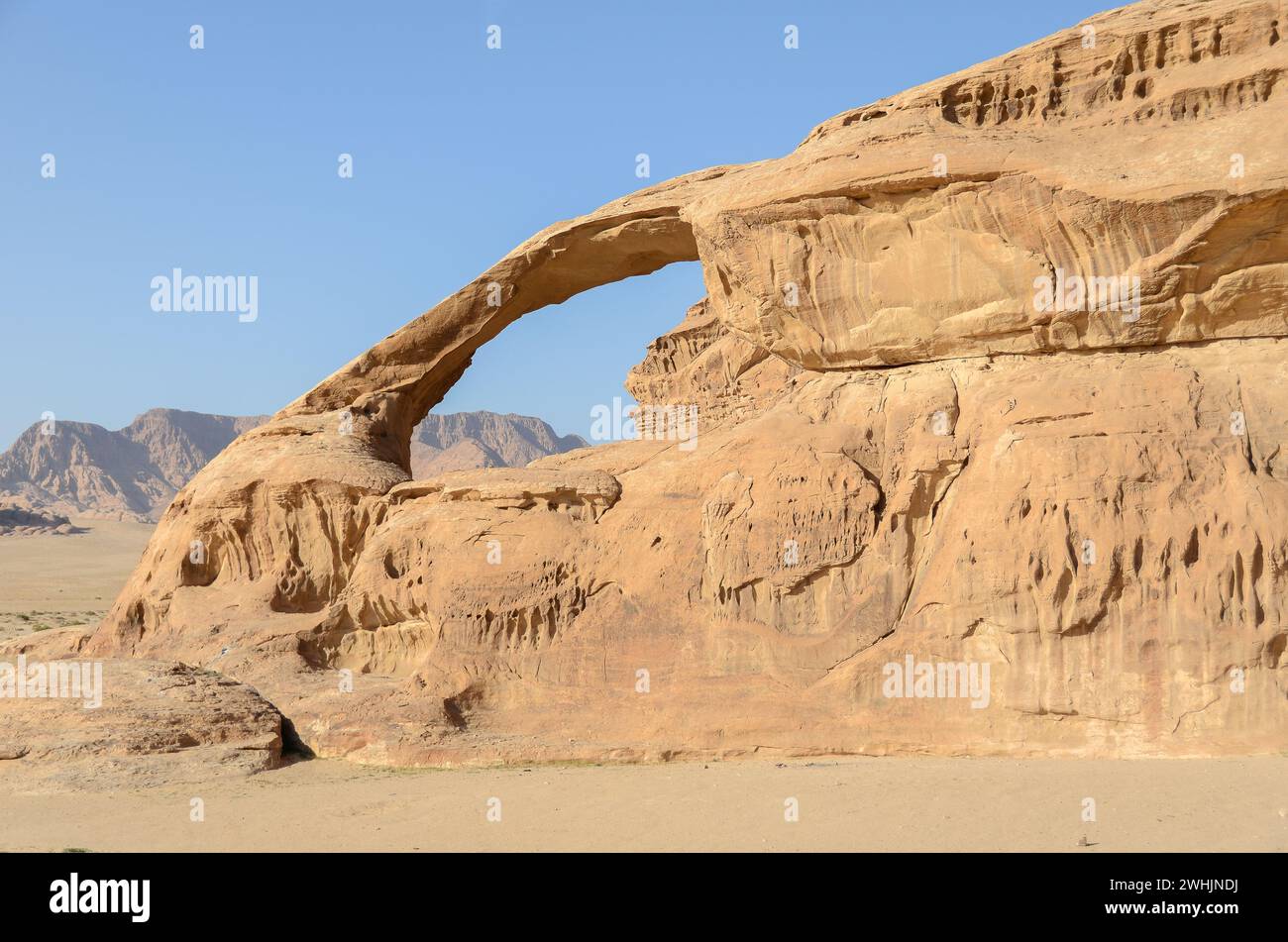 Wadi Rum, Jordanien Stockfoto