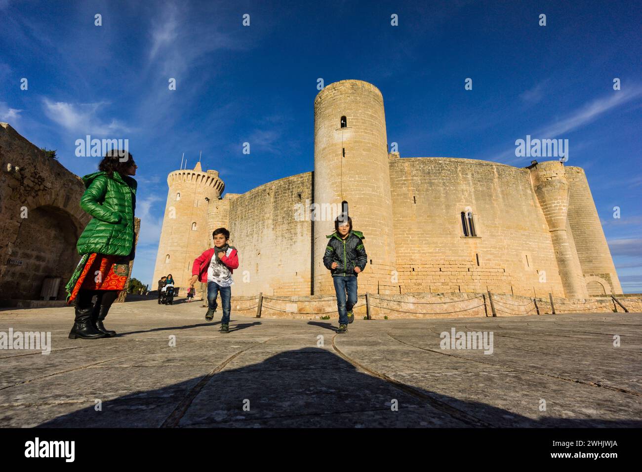 Schloss Bellver (XIV Jahrhundert) Stockfoto