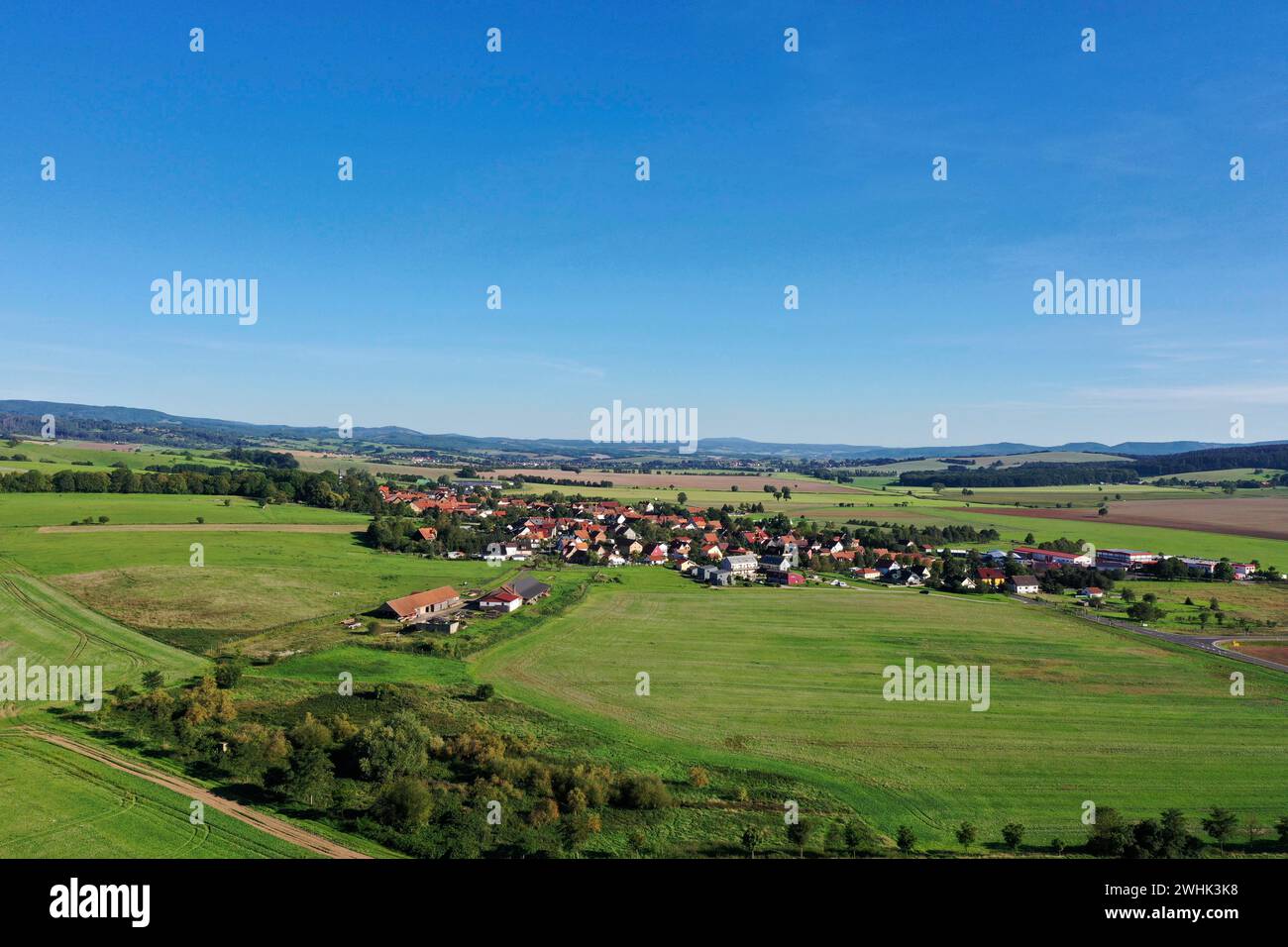 Luthers Stammsitz, Stammsitz der Familie Luther, Moehra bei Bad Salzungen, Wartburgkreis, Thüringen, Deutschland Stockfoto