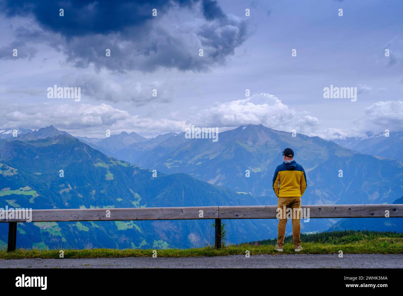 Zillertaler Hoehenstraße, Zillertal, Tirol, Österreich Stockfoto