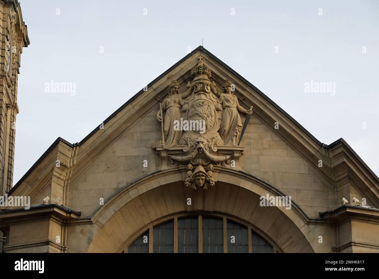 Detail des Luxemburger Bahnhofs Stockfoto