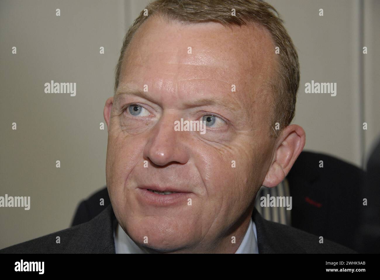 COPENAHGEN /DÄNEMARK 19. Juni 2015  Lars Lokke Rasmussen Opposition und Verleumdungsführer trifft nach Wahlabenden beim Presseessen des National Press Club ein (Foto: Francis Joseph Dean/Deanpictures) Stockfoto