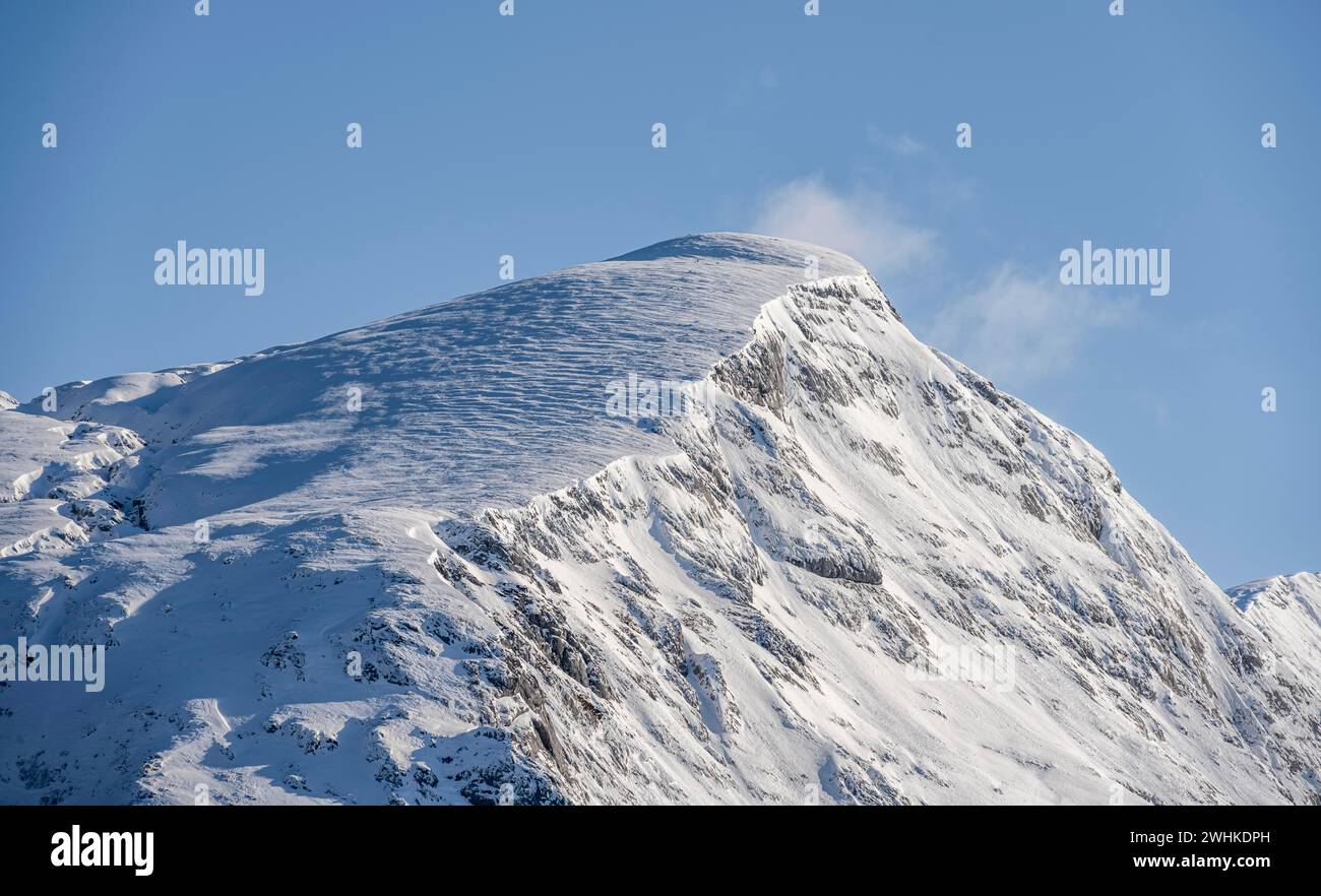 Hohes Brett mit Schnee, Blick vom Jenner, Nationalpark Berchtesgaden, Berchtesgaden Alpen, Schönau am Königssee, Berchtesgadener Land Stockfoto
